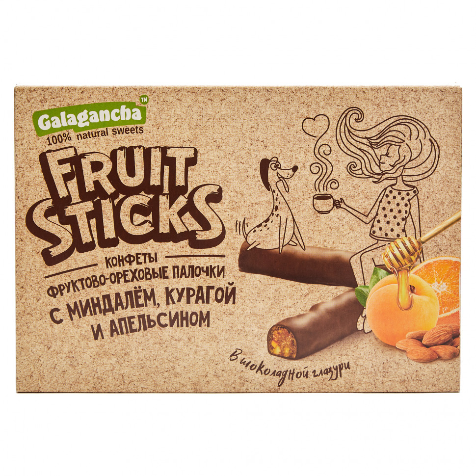  Берестов КРАФТ Fruit Stiсks с курагой и миндалем, 175г   в Нижнем Новгороде