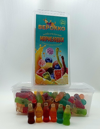 №2 Жевательный мармелад Бутылочки МИКС, 250г      в Нижнем Новгороде