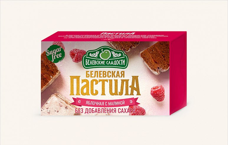  Пастила  200г диетическая с МАЛИНОЙ, НОВЫЙ ФОРМАТ (4*50г)   в Нижнем Новгороде