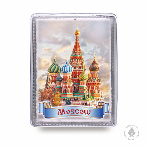 №3 Пряник 600г MOSCOW с фотопечатью (в подарочной пластиковой упаковке)  в Нижнем Новгороде
