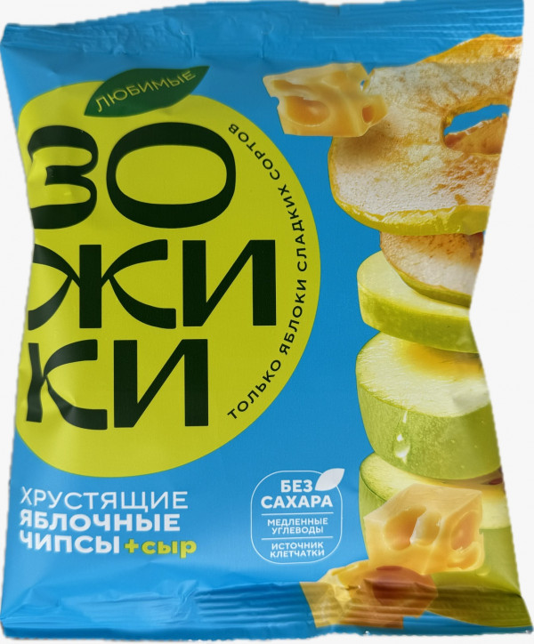 №1 Зожики Яблочные чипсы с сыром, 25г  в Нижнем Новгороде