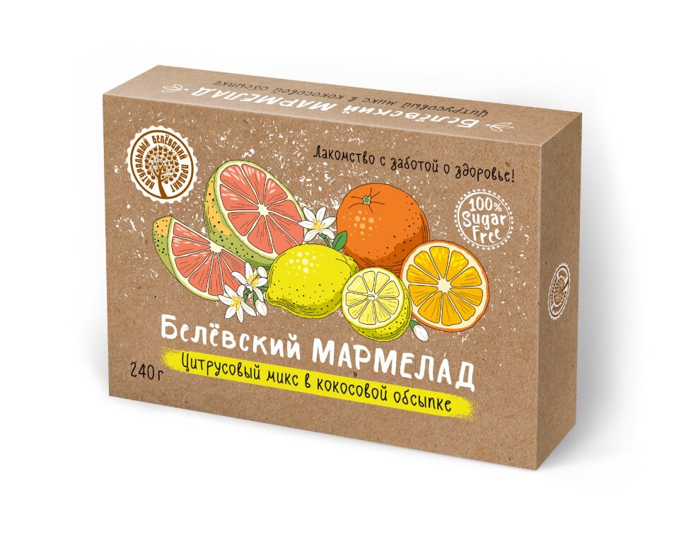  Мармелад белевский на фруктозе 240г "Цитрусовый микс" в Нижнем Новгороде